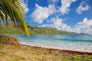 Prywatna plaża Rincón i wyspa Bacardi z Punta Cana