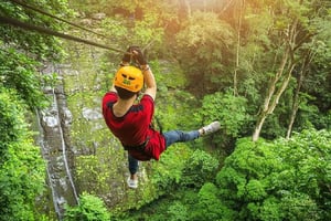 Puerto Plata: avventura con zipline e cascate con pranzo