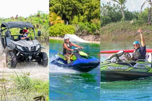 Jet ski, buggy, aqua kart et accès au parc aquatique à Punta Cana