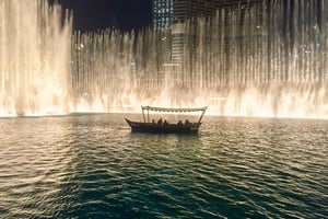 Dubai: Burj Khalifa Lake Ride and Fountain Show
