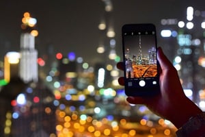 Dubai by Night med entrébillet til Burj Khalifa