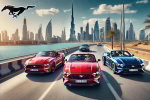 DUBAI: CABRIO MUSTANG TOUR. LUKSUS