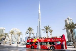 Dubaï : Visite touristique de la ville en bus HOHO + visite nocturne et au coucher du soleil