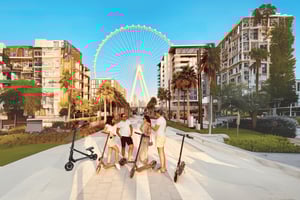 Dubai: Guidet tur med elscooter i marinaen, JBR og Bluewaters