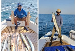 Dubai: Private Deep Sea Fishing Trip with BBQ of Catch