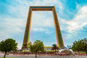 Dubai: Frame Tickets, Creek, Souks & Blue Mosque Guided Tour