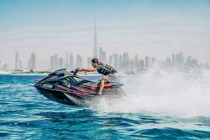 Dubai: Jetski-Tour mit Blick auf das Atlantis Hotel und den Burj al Arab