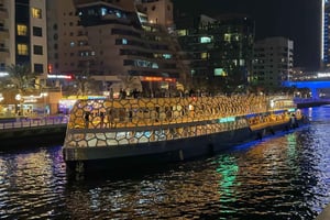 Dubai: NYE MegaYacht Lotus Royale Fireworks & Dinner Cruise