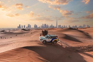 Dubaj: safari po czerwonych wydmach, jazda na wielbłądzie, śniadanie