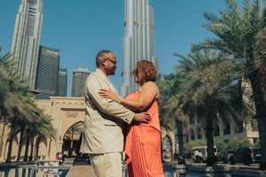 Sesión de fotos de propuesta de matrimonio en Dubai