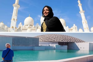 From Dubai: Abu Dhabi Grand Mosque & Louvre Museum Full-Day