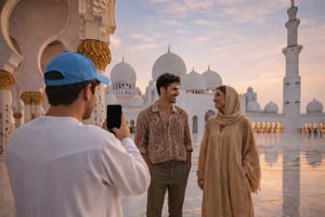 Z Dubaju: zwiedzanie z przewodnikiem meczetu Szejka Zajida w Abu Zabi