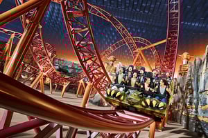 Biglietto d'ingresso per i Mondi dell'Avventura IMG con trasferimenti in hotel