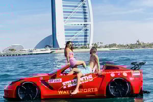 Dubai: Jet Car naar Burj Al Arab met ontbijt en frisdrank