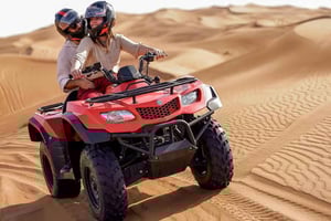 Safari de luxe dans le désert de Dubaï, barbecue, balade à dos de chameau, quad, spectacle