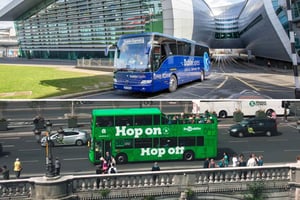 Dublin: Transfer z lotniska i bilet autobusowy Hop-On Hop-Off