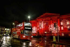 Dublin: Sightseeing-tur med julelys