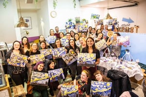 Дублин: Вечеринка с выпивкой и рисованием с преподавателем искусства