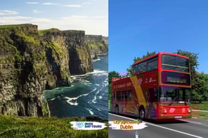 Dublin: Hop-On Hop-Off Bus Tour med Cliffs of Moher Tour