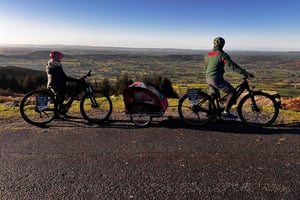 Elektrische fietservaring op de berg Slieve Gullion