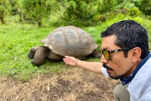 Puerto Ayora: Die Galapagos-Riesenschildkröte - ein gemeinsames Erlebnis