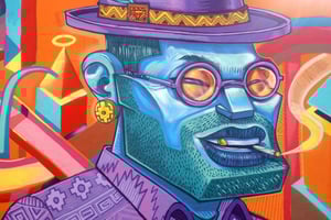 Quito: Opastettu katutaidekierros paikallisten cocktailien kera