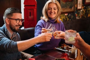 Edinburgh: Mattur med drikke