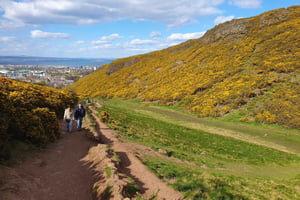 Edynburg: wycieczka z przewodnikiem na wzgórze Arthur's Seat i do parku Holyrood