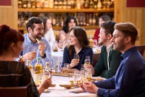 Edinburgh: Skotsk whiskysmagning med kanapéer