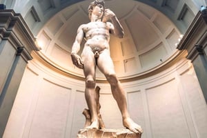 Firenze: Accademia + David-billet + Agudio Guide-app