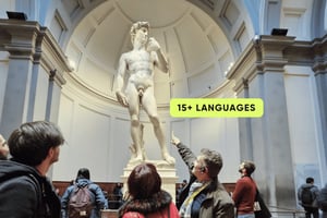 フィレンツェアカデミア入場券＆ガイド付きオーディオツアー