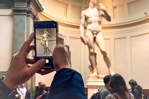 Firenze: Michelangelos David Indgangsbillet og lydapp