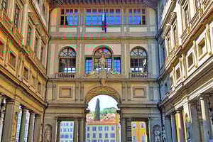 Florens - Uffizierna Hoppa över kön Uffizi-museet Tur Barn & Familjer