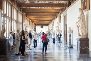 Florence Uffizi Gallery & Medici Vasari Corridor Guided Tour