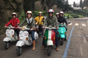 From Florence: Tuscan Countryside Vespa Tour with Tastings
