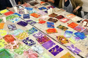 フィレンツェ製：あなたのマーブル紙体験