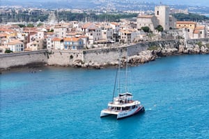 Marina Baie des Anges: Lazy afternoons at sea on a Maxi Catamaran