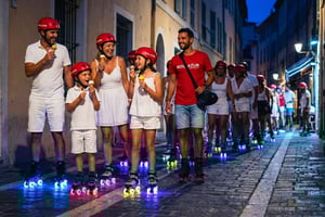 Nice: Nattlig tur på rullskridskor som lyser upp, glass och levande musik!