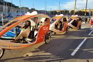 Nice : Visita privada 1H em Vélotaxi com um guia local.