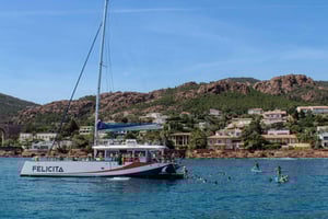 Saint-Raphaël: Brunch at Sea on a Maxi Catamaran in the Estérel