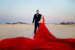 Corralejo: Privates Flying Dress Fotoshooting