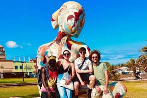 Corralejo: tour a pie con bebida en una azotea al atardecer