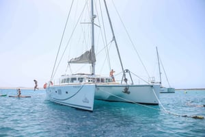Fuerteventura: privé luxe catamaran naar het eiland Lobo