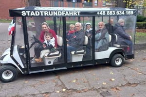 Gdansk: City Tour Live Guided by Golf Cart/Buggy Sightseeing