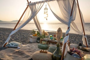 Sotogrande: Styling af udendørs picnic med tapas.