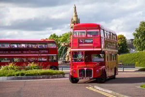 Glasgow: Vintage-bussikierros iltapäiväteen tai ginin kera