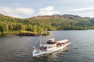 Loch Katrine - Kansallispuiston maisemallinen höyrylaivaristeily