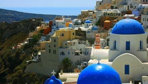 Santorini är det europeiska paradiset