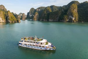 Ab Hanoi: Halong Bay Tagestour mit Höhle, Insel und Kajak