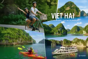 Vanuit Hanoi: Bezoek Cat Ba eilanden & drijvend dorp in 1 dag